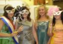 The Charter Princesses with friends in the exhibition room
