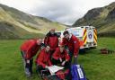 Kendal Mountain Search and Rescue Team for The Gazette's new campaign, Readers to the Rescue...Pictured : Search team members  working at Longsleddale with their response vehicle