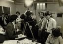 Border TV filming at The Westmorland Gazette offices in 1982