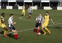 Action from Kendal Towns 2-0 defeat to Trafford on Saturday
