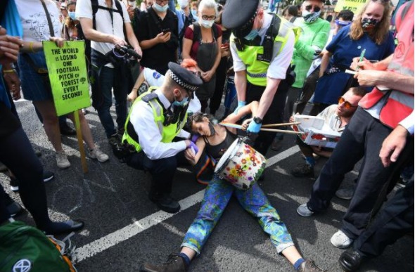 CLIMATE: XR rebellion activists have launched the impossible revolution in London this week