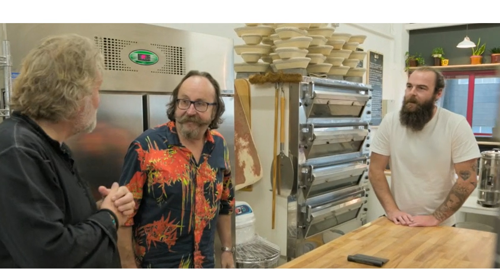 DOUGH: Hairy Bikers Dave Myers and Si King at Peace and Loaf Bakehouse in Barrow