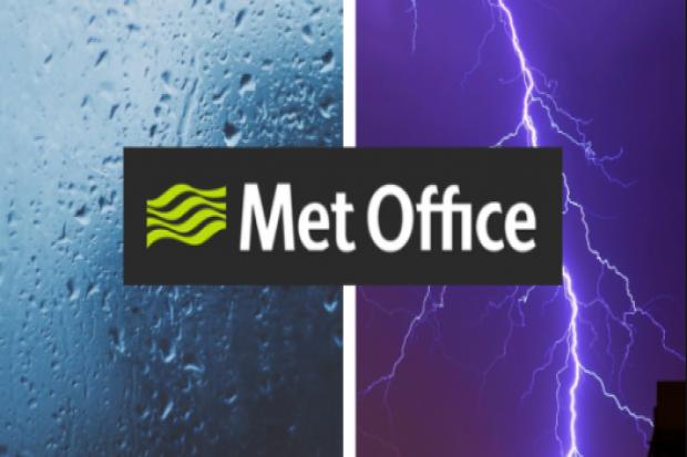 WEATHER: Yellow warning of thunderstorm affecting North West England