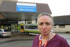 PICTURED: CancerCare’s Susannah Cogger outside of Westmorland General Hospital