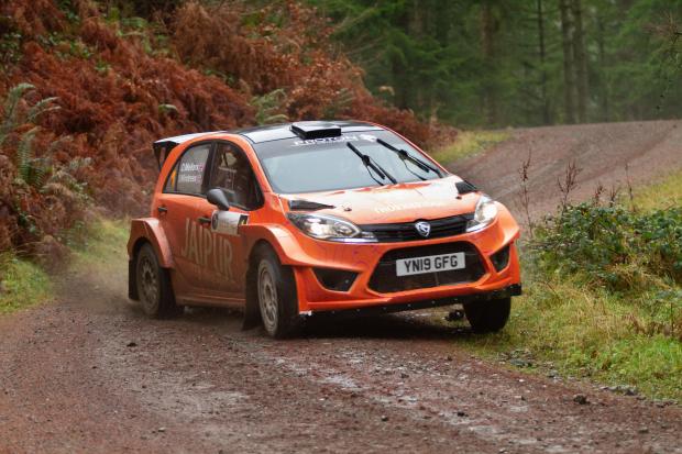 RALLY: One of the cars in action. Credit Chris Horner, McCrash Media