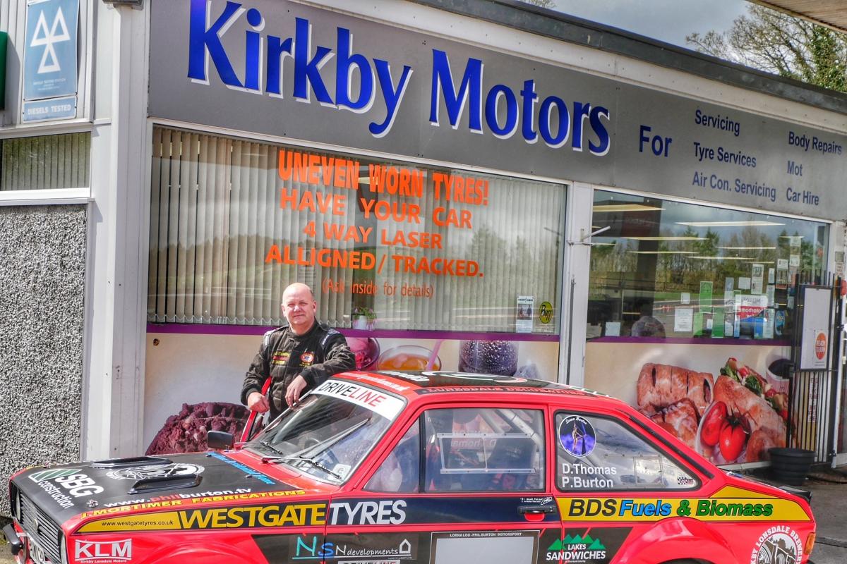 RALLY: Phil with his 1976 Mk 2 Ford Escort