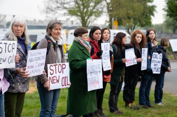 The Westmorland Gazette: PROTESTING: Catherine Rennie-Nash(L), Gwen Harrison (4th from L) Margaret Reid (4th from R)