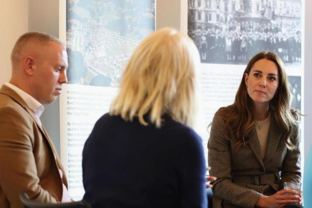 The Westmorland Gazette: ROYAL: The Duchess of Cambridge met relatives of the Windermere Children and television personality Robert Rinder during a visit to the Jetty Museum in Bowness where she heard about Lake District Holocaust project
