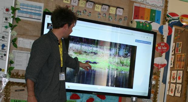 The Westmorland Gazette: Matt Staniek teaching at Langdale Primary School