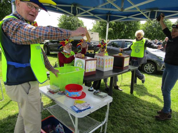 The Westmorland Gazette: WINNER: A contestant won a prize at Ulverston Rotary Club’s human fruit machine