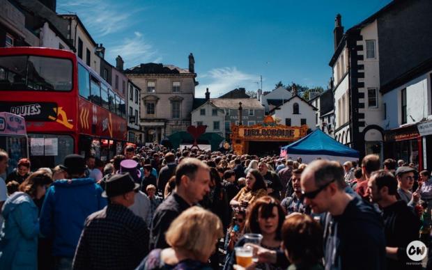The Westmorland Gazette: CROWD: Thousands attend Ulverston for Another Fine Festival