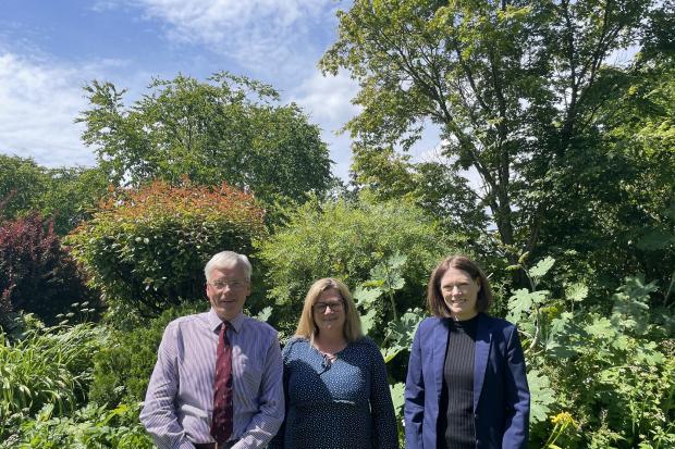 Incoming Cumbria Tourism President Jim Walker with two of the new Executive Directors, Rachel Bell and Fiona Shore