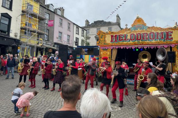 FESTIVITIES: A brass band kicked off the celebrations