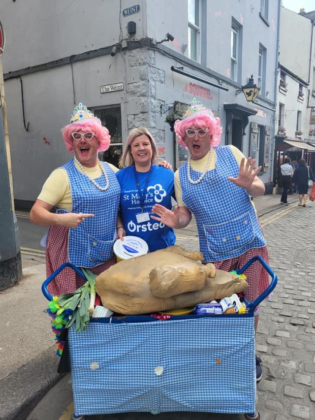 The Westmorland Gazette: SUCCESS: St Mary's Volunteers collect donations at Ulverston festival