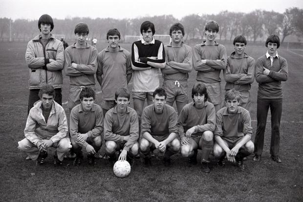 The Cumbria schools under 19 team in 1982