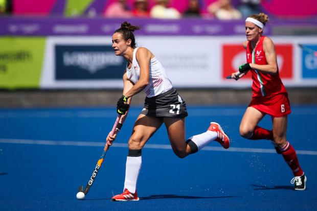 Fiona Crackles in action against Wales (Isaac Parkin/PA Wire)