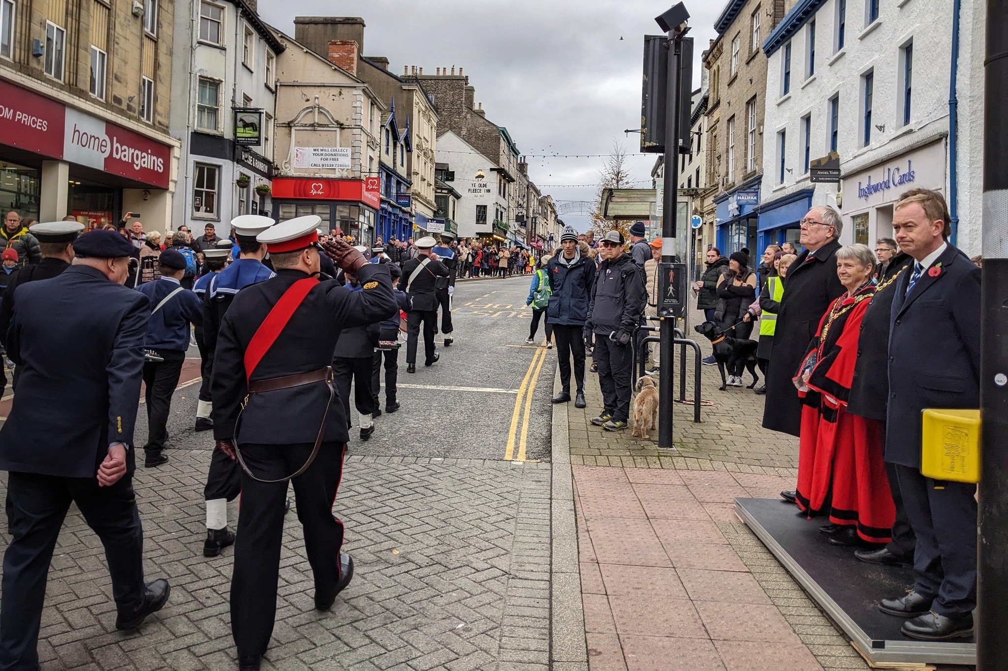 Residents gathered at Kendal town centre for Remembrance Day - Vimarsana News