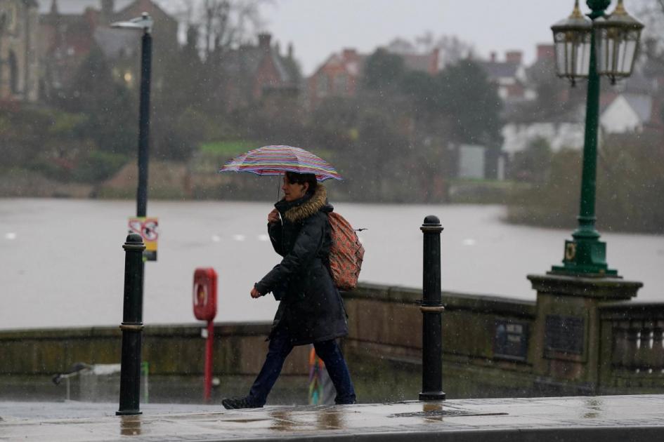Heavy rain and strong winds to hit parts of England