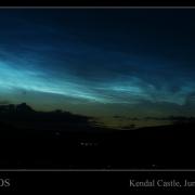 Noctilucent clouds at Kendal Castle on June 16, 2019. Picture: Stuart Atkinson