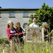 Staff members of the Quaker Tapestry Museum in Kendal pictured celebrating its 25th anniversary (from left) Bridget Guest, Vanessa Egues, Simon Richardson, Lisa Moore and Izzy Thorn...26/06/2019..JON GRANGER.