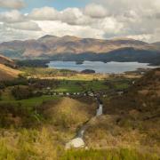A magnificent view of Derwentwater from Castle Crag