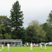 Gary Tattersall bowling for Westgate 2nds at Holme (photo- Mike Latham)