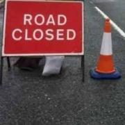 Road closure announced due to roadworks