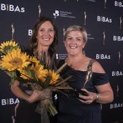 SUCCEED: Carnforth Hotel BIBAs awards Cath Barton and Alison Shepherd from Longlands