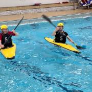 ACTION: Members of Lakeland Canoe Club took the new kayaks for a spin at Kendal Leisure Centre