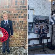 CAMPAIGN: Louis honouring veterans, and busking in Kirkby Lonsdale