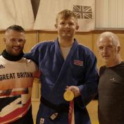 JUDO: Left Ian Johnson, British Judo Association Olympic and Paralympic Judo Development Director, - Centre - Chris Skelley MBE - Right - Mike Liptrot, Kendal Judo Club Senior Coach