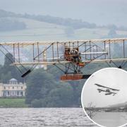 FLIGHT: Waterbird's replica takes flight from Windermere
