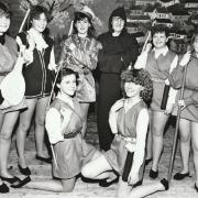 Robin Hood and his Merry Men in Young Image Musical Society’s production of Babes in the Wood in 1988