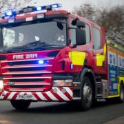 Five fire engines responded to the fire