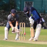 Sam Fletcher keeps wicket for Kendal