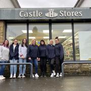 Maddy with and Jill Gander (Manager) and some of the store's staff
