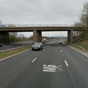 The incident happened on bridge going over the M6 just outside Carnforth