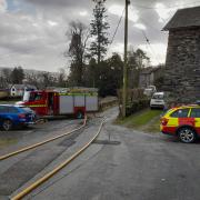 Fire crews rush to blaze at house in Lake District village