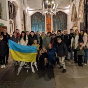 Locals gather to pray for peace on anniversary of Ukraine War