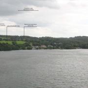 The proposed site from Windermere lake