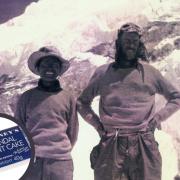 Sir Edmund Hillary with Sirdar Tenzing at the 1953 Everest Expedition.