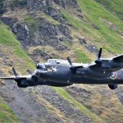The Lancaster Bomber flying through Windermere