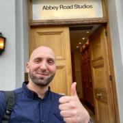 Andris Kiss outside Abbey Road Studios in London, where the Beatles made some of their most famous music