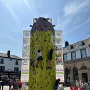 the 30-ft climbing wall that will be at Kendal Family Festival