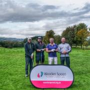 One of the teams which took part in the golf day. From left, Nick Meadows, Rob Butterworth, John Cunningham and Mark Butterworth