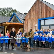 The ribbon cutting was carried out by Jane Farraday, Head Teacher at Levens CE Primary School and Cllr Sue Sanderson, Westmorland and Furness Council’s Cabinet Member for Children’s Services, Education and Skills.