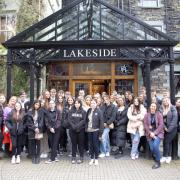 Runshaw College students attend a conference at Lakeside Hotel in March