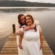 The women are the first same-sex couple to get married in the Carver Uniting Church in Windermere.