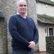 Nick Paxman, Diocesan Property Manager, outside the eco-vicarage