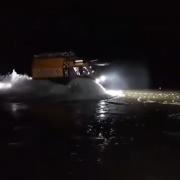 Bay Search and Rescue's Sherp battles icy waters during rescue at Arnside.
